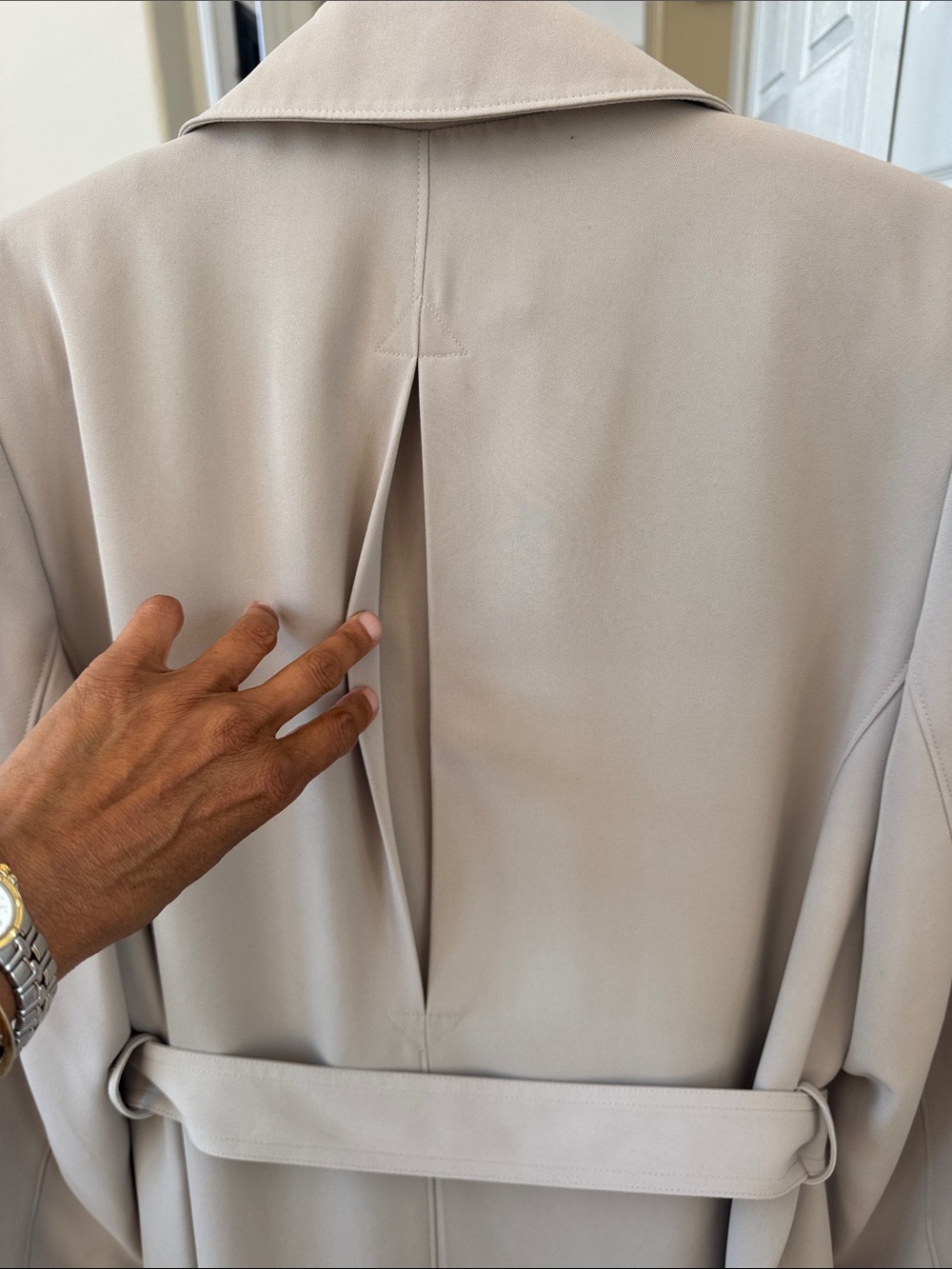 Gallery Taupe Trench Coat - Picture 10 of 12